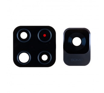 Стекло камеры для Xiaomi Redmi Note 11S 5G (22031116BG) (комплект 2 шт.) Черный#2071660