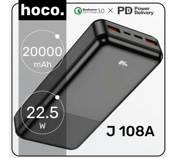 Внешний аккумулятор Hoco J108A Universe 22.5W 20000mAh (black)(225011)#1966626
