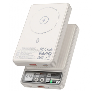 Внешний аккумулятор Hoco Q18 Tourer 22.5W SafeMag 10000mAh (white)(225001)#1966614