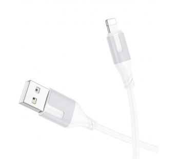 Кабель USB - Apple lightning Borofone BX101 Creator 100см 2,4A  (white) (225490)#1974860