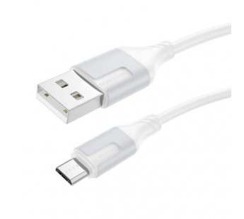 Кабель USB - micro USB Borofone BX101 Creator 100см 2,4A  (white) (225492)#2019742