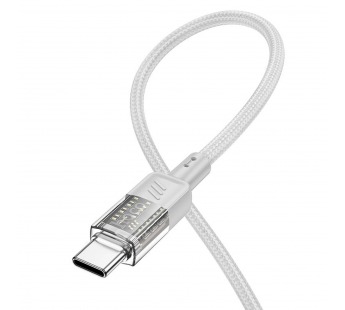 Кабель USB - Type-C Hoco U129 Spirit 120см 3A  (gray) (225345)#1992034