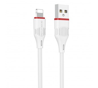 Кабель USB - Apple lightning Borofone BX17 (повр. уп) 100см 2,4A  (white) ()#1977060