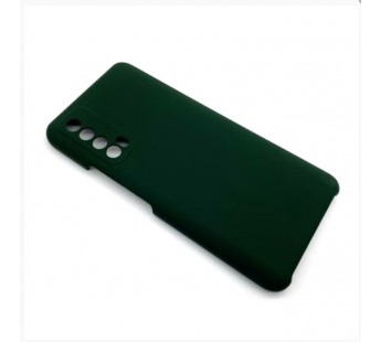 Чехол Huawei P Smart (2021) Silicone Case №22 (No Logo) в упаковке Черно-Зеленый#1988459
