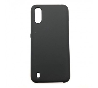 Чехол Samsung A01/M01 (2020) Silicone Case №18 в упаковке Черный#1972737