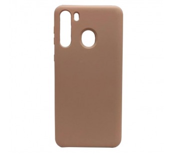 Чехол Samsung A21 (2020) Silicone Case №19 в упаковке Песок Розовый#1967812
