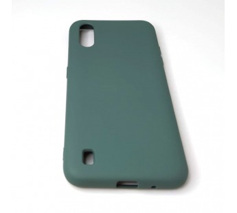 Чехол Samsung A01/M01 (2020) Silicone Case 2.0mm Темно-Зеленый#1964810