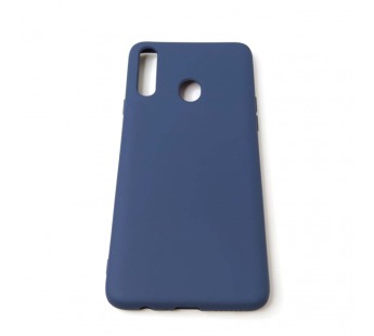 Чехол Samsung A20S (2019) Silicone Case 2.0mm Темно-Синий#1964775