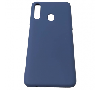 Чехол Samsung A20S (2019) Silicone Case 2.0mm Темно-Синий#2036745