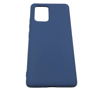 Чехол Samsung A91/S10 Lite (2020) Silicone Case 2.0mm Темно-Синий#2036792