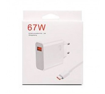 Сетевое ЗУ Xiaomi BHR6035EU + кабель Type-C (1USB/67W) белое#2038379