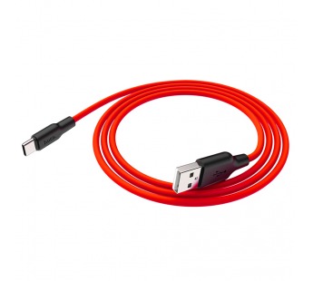 Кабель USB - Type-C HOCO X21 Plus (3A/2m) красно-черный#1985804