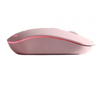 Проводная мышь Smartbuy 288-G беззвучная розовая#1989305