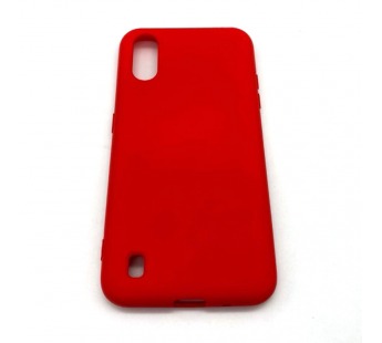 Чехол Samsung A01/M01 (2020) Silicone Case 2.0mm Красный#1965802