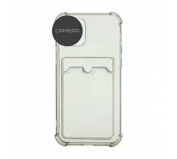 Чехол с кармашком противоударный для Realme 9 5G/9 Pro прозрачный (009) черный#1965440