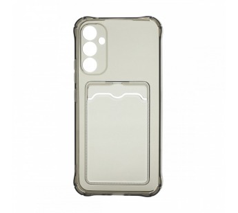 Чехол с кармашком для Samsung Galaxy A34 прозрачный (002) черный#1967843