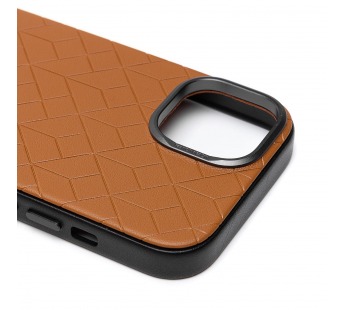 Чехол-накладка - SM089 SafeMag экокожа  для "Apple iPhone 15" (brown) (226533)#2120276