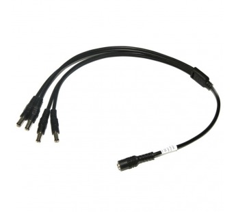 Разветвитель питания DC на 4 разъема, штекер 2.1х5.5 мм (1F-4M), шт#2141613