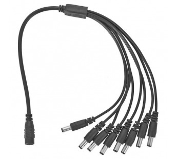 Разветвитель питания DC на 8 разъемов, штекер 2.1х5.5 мм (1F-8M), шт#2068455