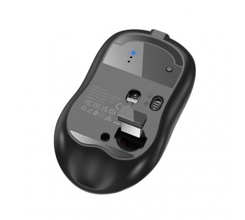 Мышь беспроводная HOCO DI47, Bluetooth, аккумулятор, подсветка (черный) беззвучная#1966801