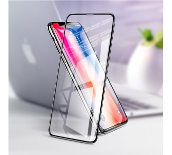 Защитное стекло Hoco A12 Iphone XS Max/11 Pro Max,"Nano 3D"ударопрочное, усиленные края, цвет черный#1967236