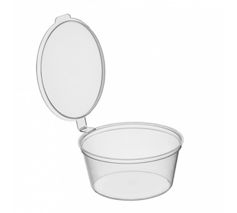 Соусник 50мл 1секц ПП Classic круг/проз с неразъёмной внутр.крышкой ОЗЛП 1/80/1200шт#1967286