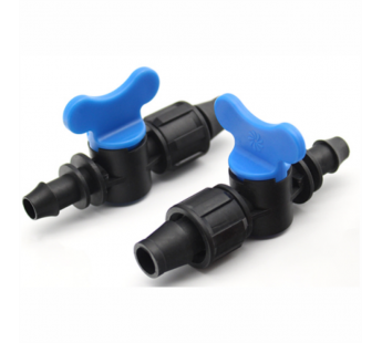 Кран капельная лента x капельная трубка 16 мм, шт#2075757