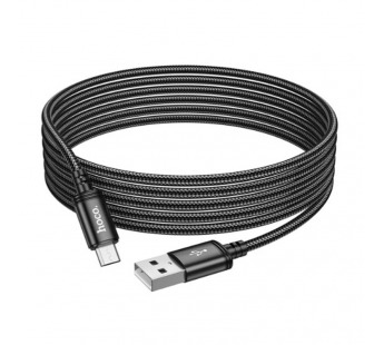 Кабель USB - Micro USB HOCO X91 "Radiance" (2.4А, 300см) черный#1977137