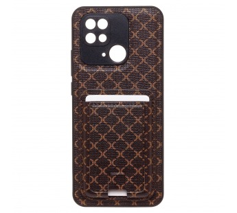 Чехол-накладка - SM022 c картхолдером для "Xiaomi Redmi 10C" (coffee) (226682)#1979678