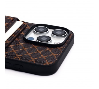 Чехол-накладка - SM022 SafeMag c картхолдером  для "Apple iPhone 15 Pro Max" (coffee) (226400)#2054247