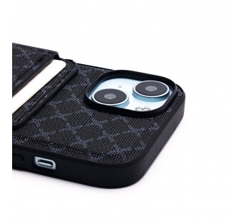 Чехол-накладка - SM022 SafeMag c картхолдером  для "Apple iPhone 15" (black) (226393)#2054243