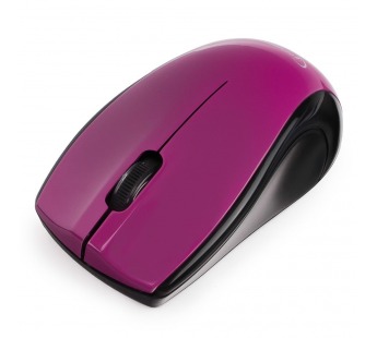 Мышь компьютерная беспроводная Gembird MUSW-320-P, 3кн., резиновое колесо, 1000DPI, фиолетовый#2132185