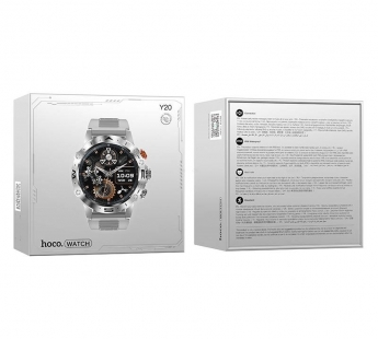 Смарт-часы HOCO Y20  (серебро) Call Version#1968422