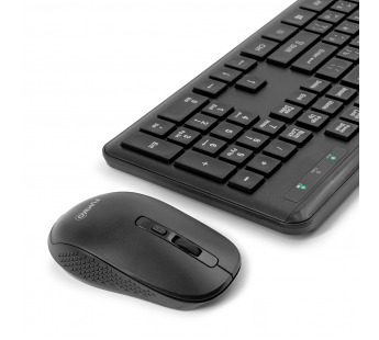 Комплект беспроводной клавиатура+мышь FUMIKO OFFICE SET черный#1968737