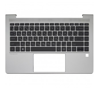 Топ-панель для HP EliteBook 640 G9 серебряная (для моделей со сканером отпечатка)#1975070