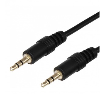 Шнур шт.3,5мм - гн.3,5мм стерео 3,0м, удлинитель для наушников Gold "Rexant"#2116968