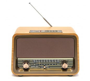 Радиоприёмник БЗРП РП-337 УКВ 88-108МГц,СВ,КВ, (220В,DC6В, акб1200mAh BT, USB,microSD)#2142629