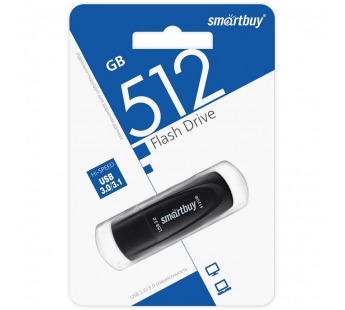 Флэш накопитель USB 512 Гб Smart Buy Scout 3.1 (black) (228362)#2106822