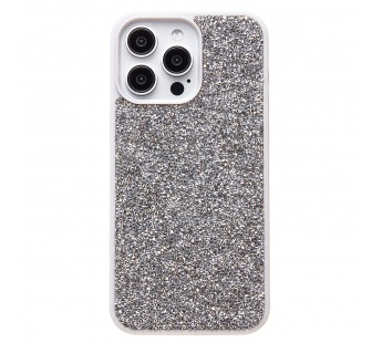 Чехол-накладка - PC071 POSH SHINE для "Apple iPhone 15 Pro Max" россыпь кристаллов (silver) (226899)#1978035