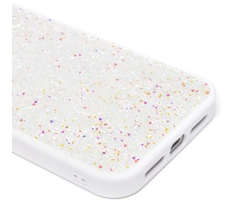 Чехол-накладка - PC071 POSH SHINE для "Apple iPhone 15 Pro Max" россыпь кристаллов (white) (226900)#2120248
