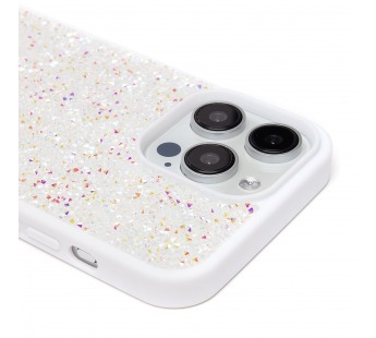 Чехол-накладка - PC071 POSH SHINE для "Apple iPhone 15 Pro Max" россыпь кристаллов (white) (226900)#2120249
