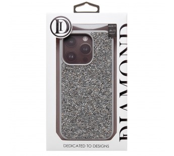 Чехол-накладка - PC071 POSH SHINE для "Apple iPhone 15 Pro" россыпь кристаллов (silver) (226896)#1974676