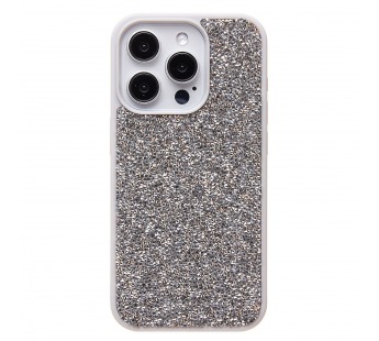 Чехол-накладка - PC071 POSH SHINE для "Apple iPhone 15 Pro" россыпь кристаллов (silver) (226896)#1978058