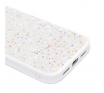 Чехол-накладка - PC071 POSH SHINE для "Apple iPhone 15 Pro" россыпь кристаллов (white) (226897)#2120242