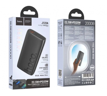 Внешний аккумулятор Hoco J122A Respect 22.5W+PD20W 20000mAh (black)(225383)#1973259