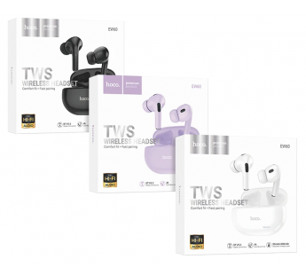 Беспроводные Bluetooth-наушники Hoco TWS EW60 Norman (purple) (225419)#1971299