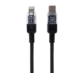 Кабель Type-C - Apple lightning Hoco U129 Spirit PD 27W 120см 3A  (black) (225335)#1977052