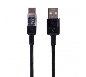 Кабель USB - Type-C Hoco U129 Spirit 120см 3A  (black) (225344)#2084692