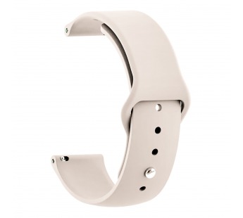 Ремешок - WB34 20 мм универсальный силикон на кнопке (beige) (227520)#2051204