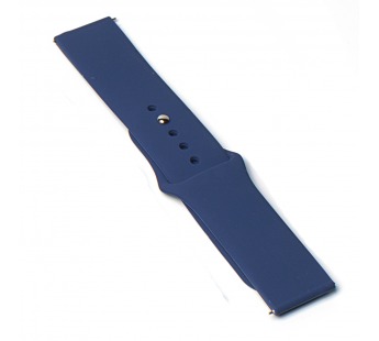 Ремешок - WB34 20 мм универсальный силикон на кнопке (dark blue) (227519)#1971278